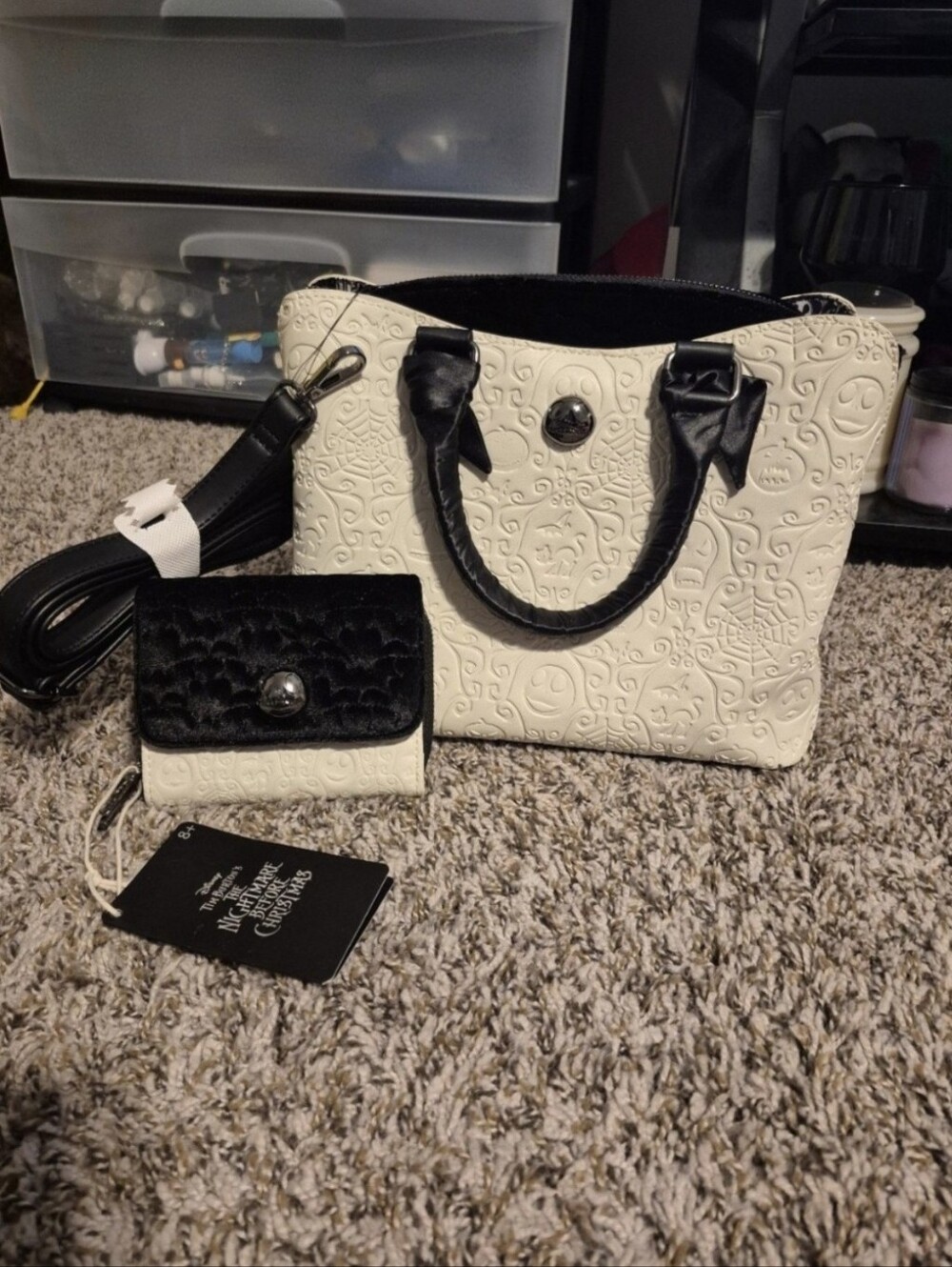 Loungefly Disney nightmare before Christmas paisley Embossed Handbag